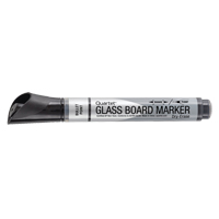 Premium Glass Dry-Erase Markers, Black, Bullet Tip Cintas