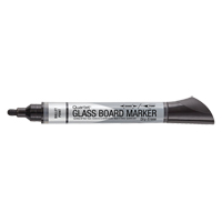 Premium Glass Dry-Erase Markers, Black, Bullet Tip Cintas