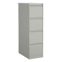 Classeur vertical, Acier, 4 tiroirs, 15-1/7" la x 25" p x 52" h, Gris Cintas