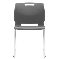 Chair, Plastic, 32-1/2" High, 300 lbs. Capacity, Grey Cintas