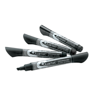 EnduraGlide&reg; Dry-Erase Markers, Black, Chisel Tip Cintas