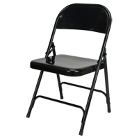 Chaise pliante, Acier, Noir, Capacit&eacute; 300 lb Cintas