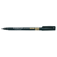 Lumocolor&reg; Permanent Marker, Black, Fine Tip Cintas