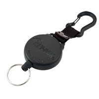 Securit Retractable Key Holder, Polycarbonate, 28" Cable, Carabiner Attachment Cintas