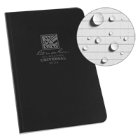 Field-Flex Bound Book, Soft Cover, Black, 128 Pages, 4-5/8" W x 7-1/4" L Cintas