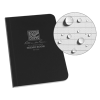 Memo Book, Soft Cover, Black, 112 Pages, 3-1/2" W x 5" L Cintas
