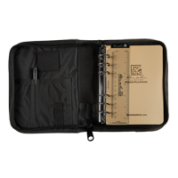Field Planner Starter Kit, Soft Cover, Black, 0 Pages, 4-5/8" W x 7" L Cintas