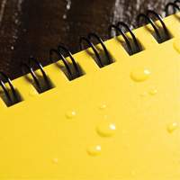 Side-Spiral Notebook, Soft Cover, Yellow, 64 Pages, 4-5/8" W x 7" L Cintas