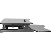 Goya Sit-Stand Workstation, Desktop Unit, 22" H x 31-1/2" W x 24" D, Black Cintas