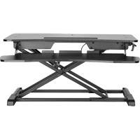 Goya Sit-Stand Workstation, Desktop Unit, 22" H x 31-1/2" W x 24" D, Black Cintas