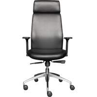 Activ Series High Back Executive Chair, Polyurethane/Vinyl, Black, 275 lbs. Capacity Cintas
