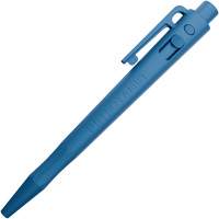 Stylo d&eacute;tectable aux rayons X et par les d&eacute;tecteurs de m&eacute;tal, Bleu, R&eacute;tractable Cintas