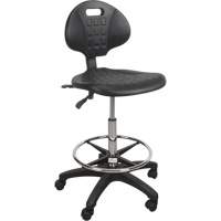 Tabouret robuste et ergonomique, Mobile, Ajustable Hauteur, Capacit&eacute; 250 lb Cintas
