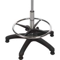 Tabouret ergonomique robuste avec accoudoirs r&eacute;glables, Stationnaire, Ajustable Hauteur, Capacit&eacute; 250 lb Cintas