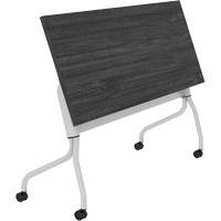 Newland Flip-Top Training Table, 24" L x 60" W x 29-1/2" H, Dark Brown Cintas