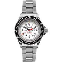 Arctic Edition Large Diver's Automatic GSAR Watch with Stainless Steel Bracelet, Digital, Battery Operated, 41 mm, Silver Cintas