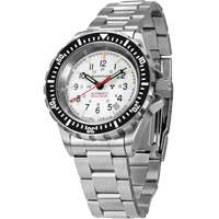 Arctic Edition Large Diver's Automatic GSAR Watch with Stainless Steel Bracelet, Digital, Battery Operated, 41 mm, Silver Cintas