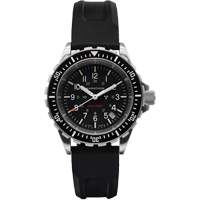 Large Diver's Quartz Watch, Digital, Battery Operated, 41 mm, Black Cintas