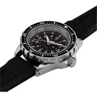 Large Diver's Quartz Watch, Digital, Battery Operated, 41 mm, Black Cintas