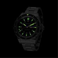 Jumbo Day/Date Automatic Watch with Stainless Steel Bracelet, Digital, Battery Operated, 46 mm, Silver Cintas