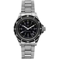 Grey Maple Large Diver's Automatic Watch with Stainless Steel Bracelet, Digital, Battery Operated, 41 mm, Silver Cintas