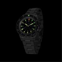 Grey Maple Large Diver's Automatic Watch with Stainless Steel Bracelet, Digital, Battery Operated, 41 mm, Silver Cintas