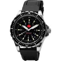 Red Maple Jumbo Diver's Quartz Watch, Digital, Battery Operated, 46 mm, Black Cintas
