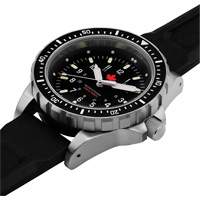 Red Maple Jumbo Diver's Quartz Watch, Digital, Battery Operated, 46 mm, Black Cintas