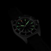 Steel Navigator Watch on 3-Piece Rubber Strap Kit, Digital, Battery Operated, 41 mm, Black Cintas