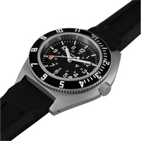 Steel Navigator with Date on Black 3-Piece Rubber Strap Kit, Digital, Battery Operated, 41 mm, Black Cintas