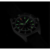 Steel Navigator with Date on Black 3-Piece Rubber Strap Kit, Digital, Battery Operated, 41 mm, Black Cintas