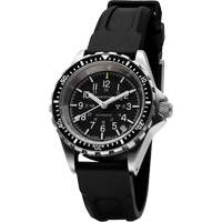 Steel Navigator with Date on Black 3-Piece Rubber Strap Kit, Digital, Battery Operated, 36 mm, Black Cintas
