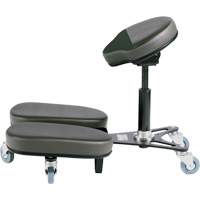 STAG4 Adjustable Kneeling Chair, Vinyl, Black/Grey Cintas