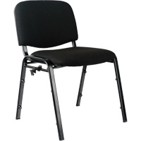 Stacking Chairs, Fabric, 32" High, 250 lbs. Capacity, Black Cintas