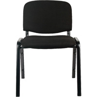 Stacking Chairs, Fabric, 32" High, 250 lbs. Capacity, Black Cintas