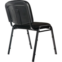 Stacking Chairs, Fabric, 32" High, 250 lbs. Capacity, Black Cintas