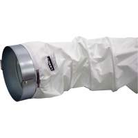 White 12" x 12' Distribution Ducting Kit, Adapter & Clamp Cintas