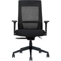 High-Back Weight-Sensing Synchro-Tilter, Mesh, Black Cintas