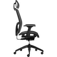 Format+ High-Back Weight-Sensing Synchro-Tilter with Headrest, Mesh, Black, 300 lbs. Capacity Cintas
