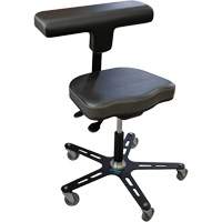 Chaise ergonomique industrielle VEGA-T, Mobile, Ajustable Hauteur, Capacit&eacute; 280 lb Cintas