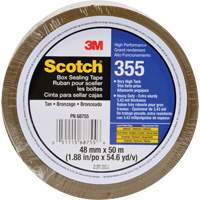 Ruban d'emballage Scotch 355, Adh&eacute;sif Thermofusible, 3,4 mils, 48 mm (1-22/25") x 50 m (164') Cintas