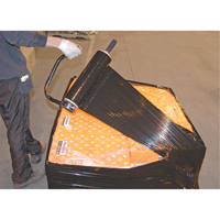 Stretch Wrap, 80 Gauge (20.3 micrometers), 18" x 1000', Opaque Black Cintas