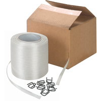 Bonded Cord Strapping, Polyester, 1/2" W x 750' L Cintas