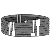 Ruban extensible, &eacute;paisseur 6 mils, 38,1 mm (1-1/2") x 55 m (180')  Cintas