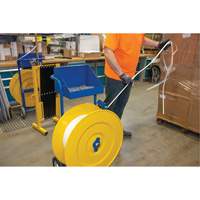 Distributeur de feuillards, Feuillard Polyester/Acier/Polypropyl&egrave;ne, Dia de noyau 16"/8", largeur de rouleau 3"/8"/6" Cintas