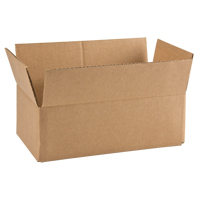 Boîte en carton ondul&eacute;, 12" lo x 6" la x 4" h, ondulations C Cintas