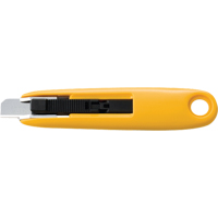Compact Self-Retracting Safety Knife, 11 mm, Carbon Steel, Plastic Handle Cintas