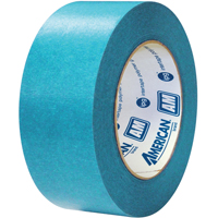 American&reg; Aqua Mask Medium Grade Masking Tape, 18 mm (3/4") x 55 m (180'), Blue Cintas