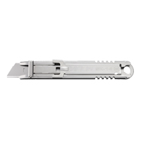 Couteau de s&eacute;curit&eacute; autor&eacute;tractable, 14,5 mm, Acier inoxydable, Prise en Acier inoxydable Cintas