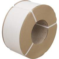 Strapping, Polypropylene, 3/8" W x 12900' L, White, Machine Grade Cintas